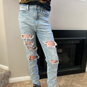Distressed American Eagle Jeans